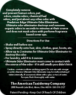 Predator's Edge Back Label